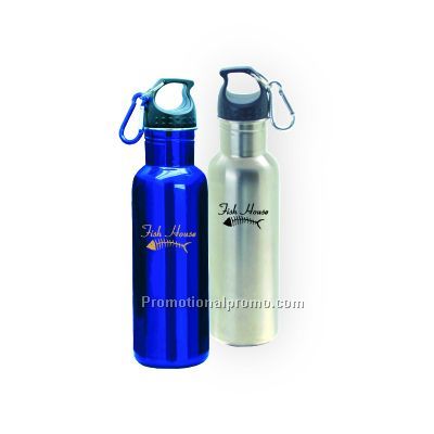 750ml Stainless Steel Sports Bottle-Silver/Blue