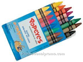 8 PC Non-Toxic Color Wax Crayon set