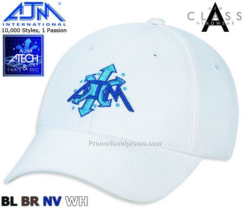 A-CLASS Constructed Contour Style. ATECH Cool and Dry, 6 Panel Caps