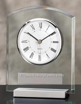 Acrylic & Aluminum Desk Clock 4.5"x 6"