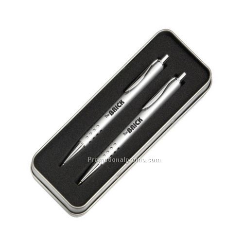 Andrea Click-Action Ballpoint Pen And Pencil