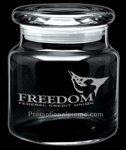 Apothecary Jar w/Flat Lid - 16 oz.