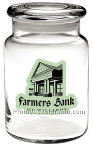 Apothecary Jar w/Flat Lid - 26 oz.