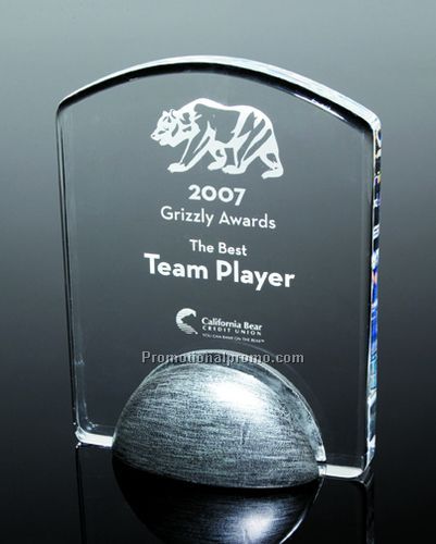 Arch Top Award on Polycast Base with Laser Imprint
