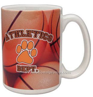 Atlas W/Full Color Sublimation - 15 oz.Basketball