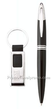 Avalon Ballpoint & Key Ring Set