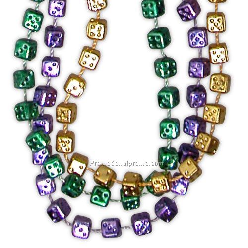 Beads - 33" 7.5 MM Dice Beads