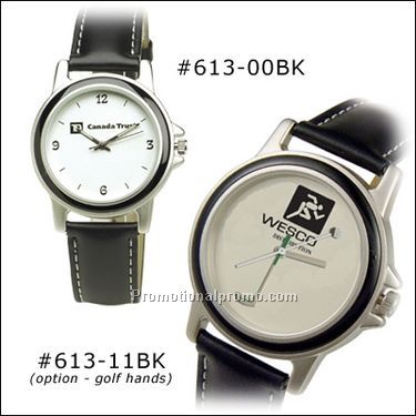 Black rim & black leather