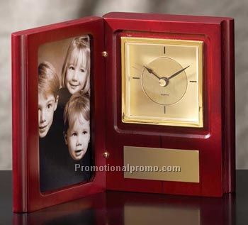 Book Clock & Frame 4.25"x 5.5"x 1.875"