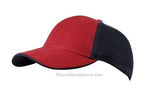Brushed Cotton Twill Stretchable Two-Tone Fitted Cap