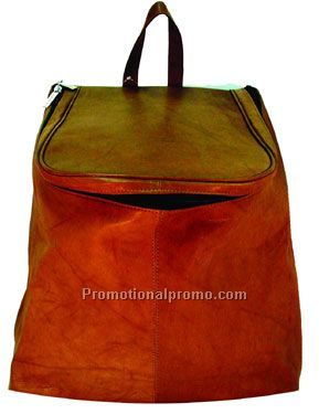 Buckel Knapsack / Top Zipper / Inside Organizer / Stonewash Cowhide