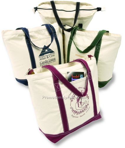 CARRY ALL TOTE natural/ green