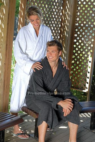 CLASSIC SHAWL COLLAR TERRY VELOUR BATHROBE