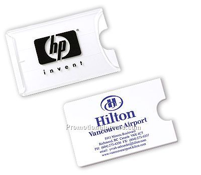 Card holder with clear top