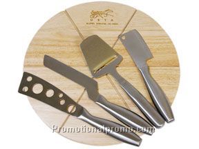 Cheese board & knives 5 pcs set