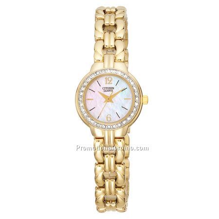 Citizen Quartz Lady's Gold-Tone/Swarovski Crystal