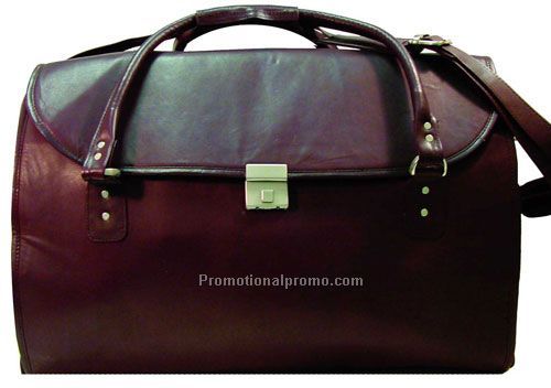 Club Bag Front & Back Organzer 19X10X13 inches / Stone Wash Cowhide / Dark Brown