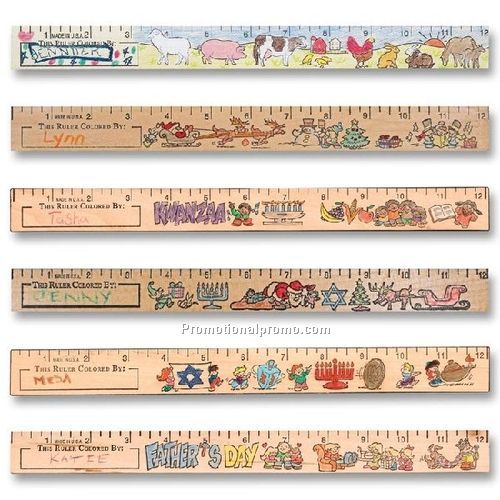 Color-Me Rulers - 12"