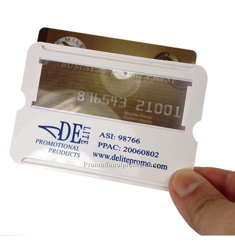 Credit Card Protector W/Magnifier