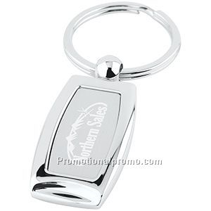 Curved Metal Key Tag