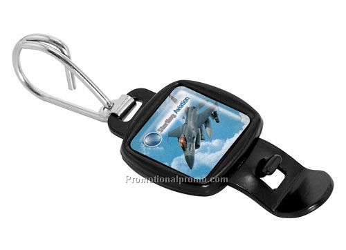Domed Key Ring with Bottle Opener