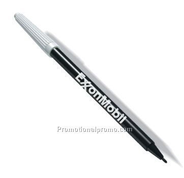 Dry-erase Pens with Black Barrel & White Cap / black ink. Imprinted 1 color
