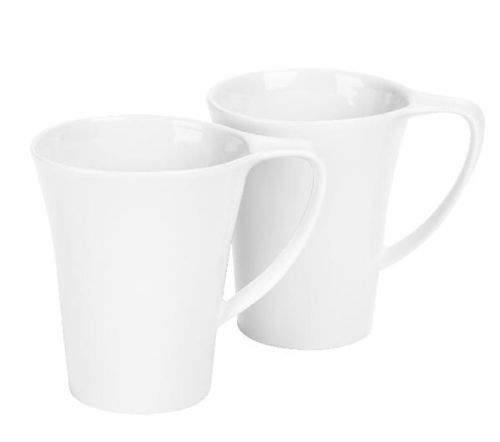 Ellipse Mug Porcelain White , 9 oz