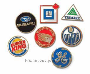 Enamelled metal ball marker