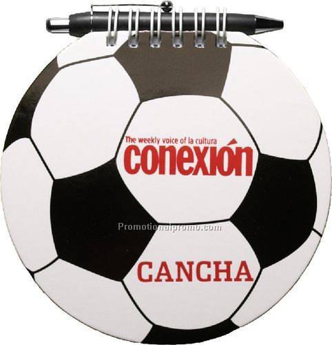 Fast Books - Soccer Ball Sports Journal w/ Small Black Pen