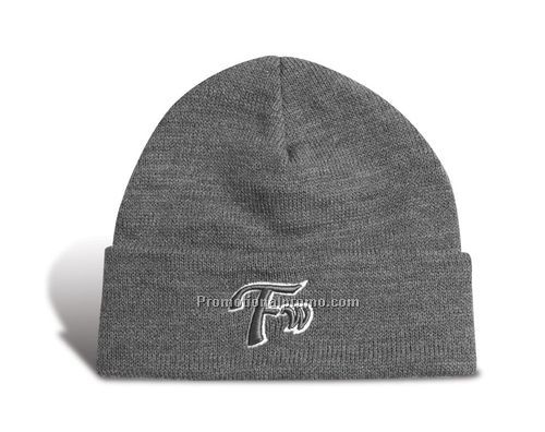 Fine Knit Solid Tuque with Cuff