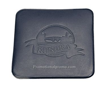 Promotional leather coaster/Stitched pu leather coaster/Firm Square Leather Coaster