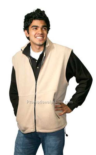 Full Zip Zipper Pocket Fleece Vest