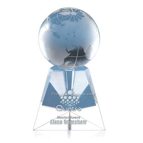 Globe on prism Award 4.25"H