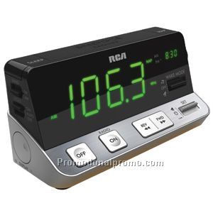 Green LED Clock Radio with Super Loud Alarm