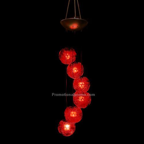 Hanging Spiral Lamp - Red