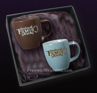 His & Her coffee mug set in bellagio box - Printed