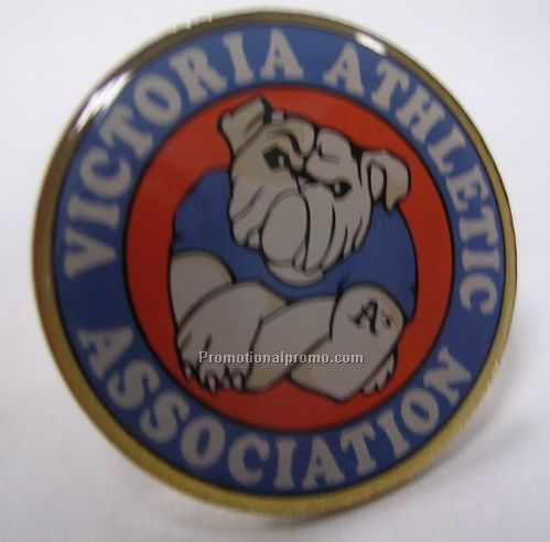 Imprinted Lapel Pin, Epoxy sticker lapelpins