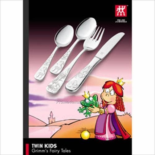 J.A.Henckels Twin Kids 4 Piece Children37491 Tableware Set - Fairy Tales