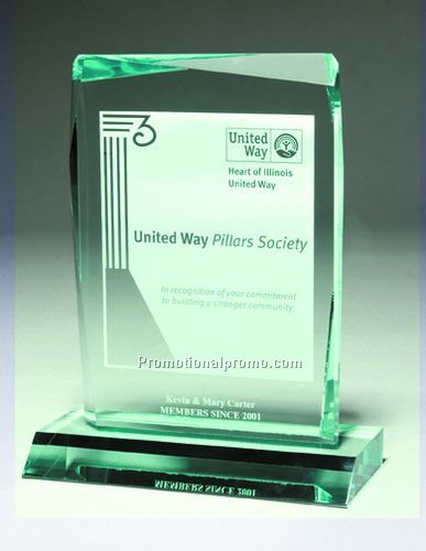 Jeweled Jade Award with Laser Imprint