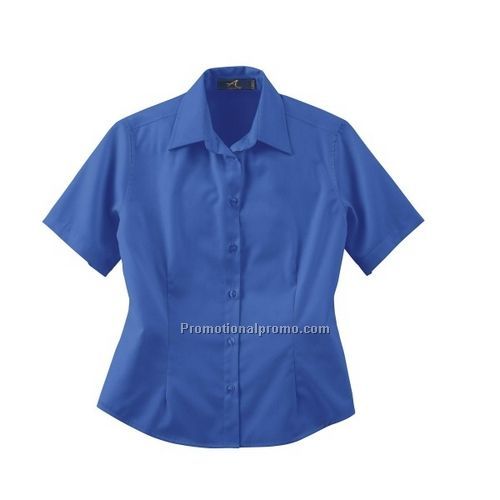 LADIES' SHORT SLEEVE SHIRT WITH TEFLON44604/B>