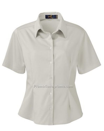 LADIES' SHORT SLEEVE TWILL SHIRT
