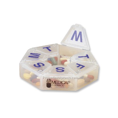 LARGE, 7-SIDED 7-DAY PILL REMINDER