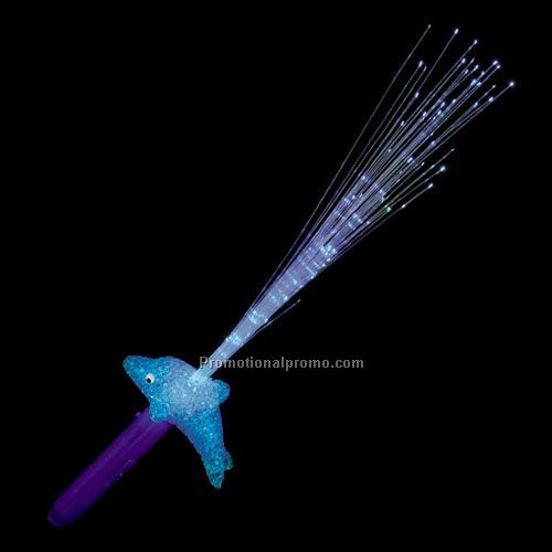 LED Fiber Optic Wand - Blue Dolphin