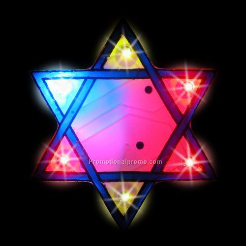 LED Light-Up Magnet - David's Star