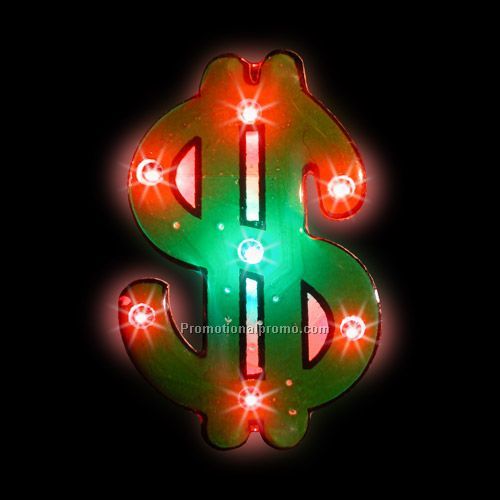 LED Light-Up Magnet - Dollar Sign