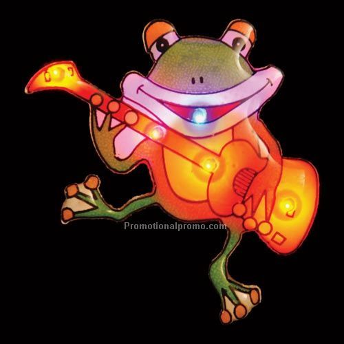 LED Light-Up Magnet - Frog with Guitar