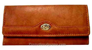 Ladies 7" wallet / Removeable Chequemate / Stonewash Cowhide