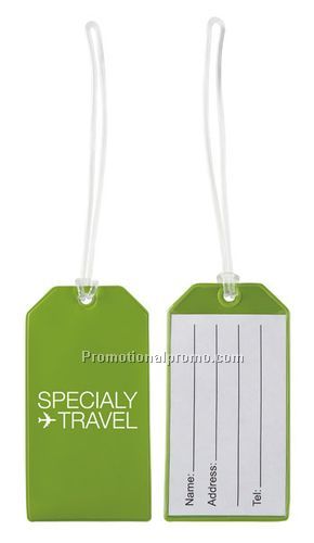 Luggage tags - Clear plastic strap