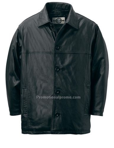 MEN'S LEATHER 3/4 LENGTH COAT