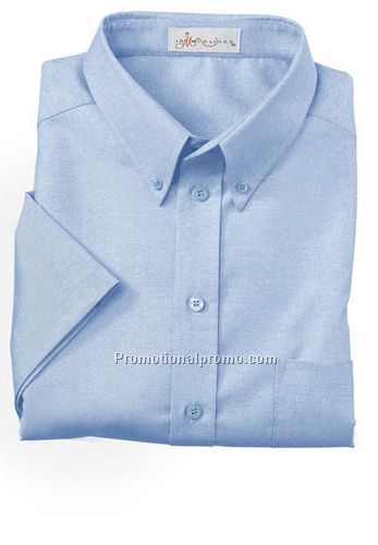 MEN'S WRINKLE RESISTANT SHORT SLEEVE BUTTON-DOWN OXFORD SHIRT